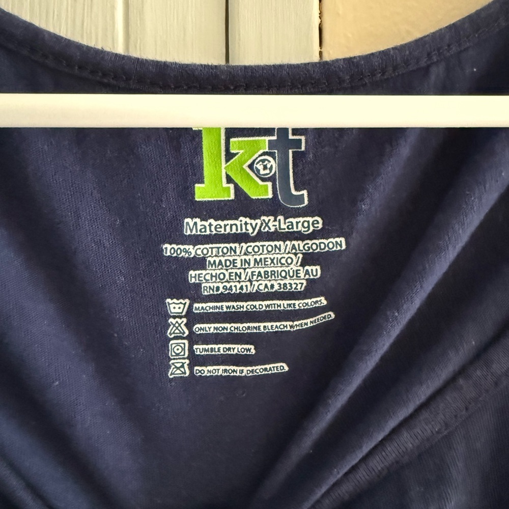 Building a Miracle Maternity tank‎ top shirt blue XL pregnancy - Picture 3 of 3